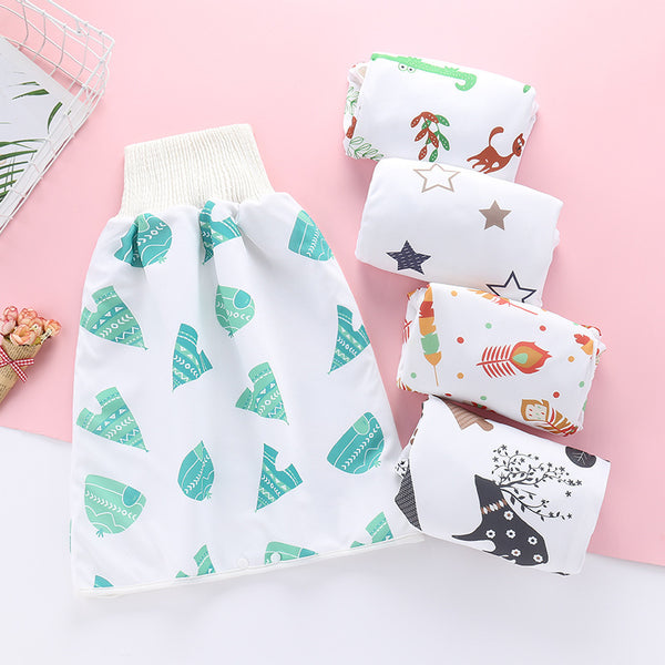 Baby Diaper Skirt Double Layer 2 In 1 Soft Washable Cloth Diaper Skirt