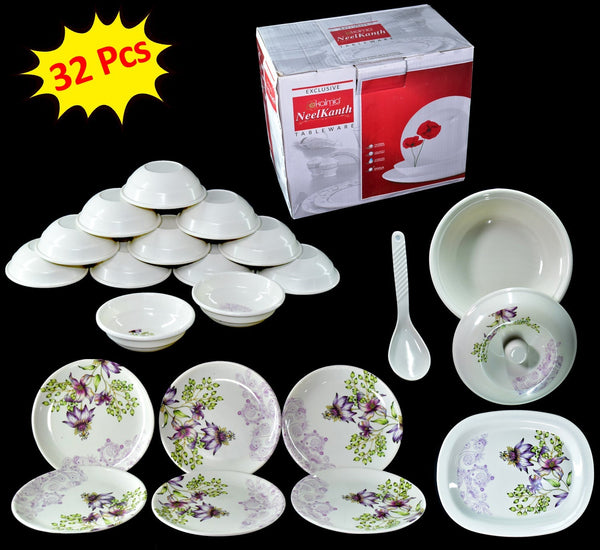Premium Tableware 32 Pc For Serving Food Stuffs And Items.