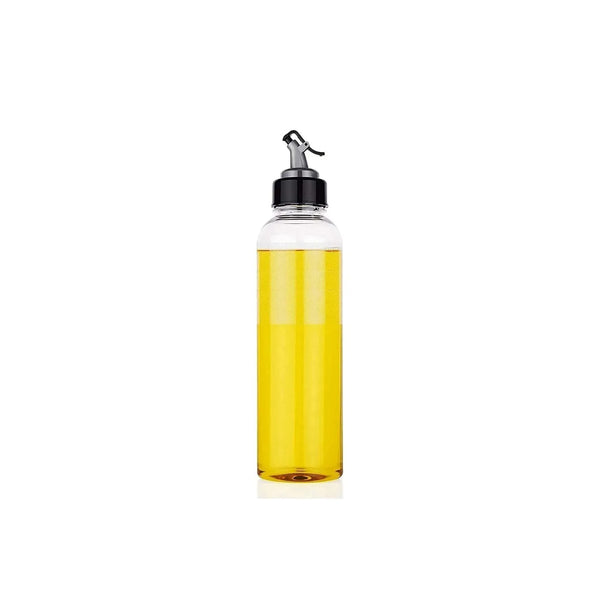 1LTR OIL DISPENSER WITH LID - CLEAR, DRIP FREE SPOUT, CONTROLLED USE