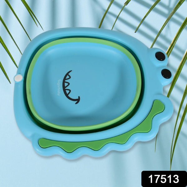 Frog Shape Wash Basin Space Saving Multi Function Foldable Baby Wash Basin