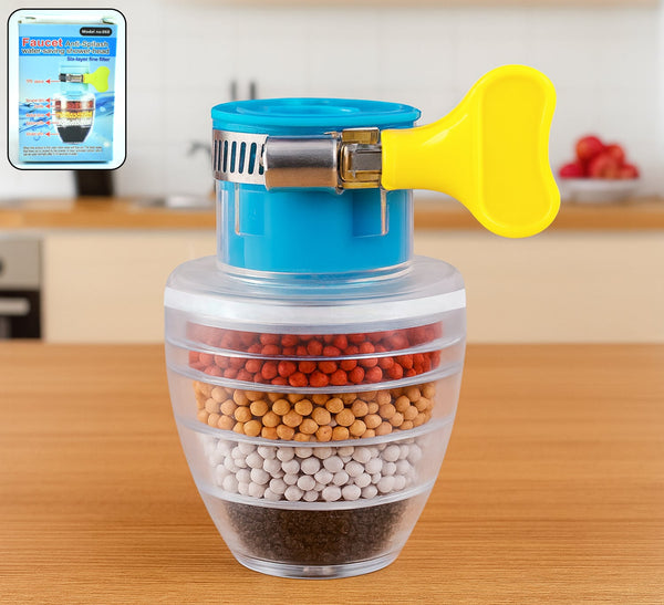 Water Faucet Clean Purifier Filter Cartridge Water Tap Upgrade Universal Interface Faucet Filter (Six Layer Purifier)