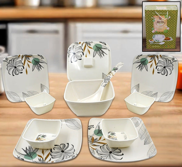Divine Lunch Tableware Dinner Set (11 Pcs Set)