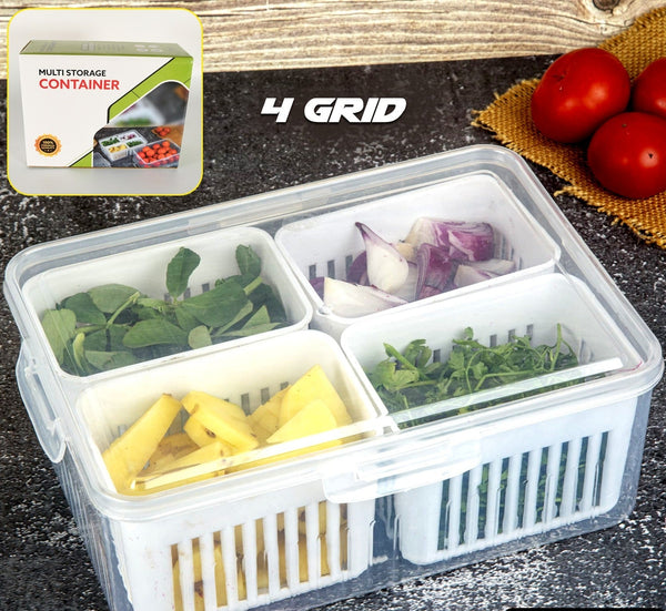 Fridge Storage Boxes Freezer Storage Containers Container For Kitchen Storage Set Storage In Kitchen Vegetable Storage Draining Crisper Refrigerator Food Box (1 Pc)